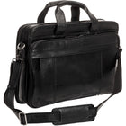 Mancini - Porte-documents à fermeture éclair pour portable 15.6 po / tablette Buffalo - 16.5po x 6po x 13po - Noir-Convient au tablette
