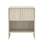 Manhattan Comfort - Table de nuit contemporaine Novara 22" à 1 tiroir - Chêne blanchi-Finition stratifiée aspect bois : aspect bois chaud et naturel avec une surface durable et facile à nettoyer
