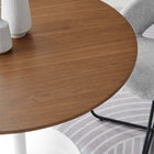 Modway - Pursuit 40 po Table à manger, Blanc noyer-Sièges 4