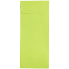 JAM Paper Enveloppes ouvertes de teinte claire avec fermeture gommée, 4 1/2 x 10 3/8 po, vert lime, 1000/paquet-Vert lime