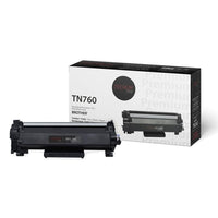Premium Tone - Toner compatible Brother TN760 - Haut rendement - Noir-Couleur : Noir 