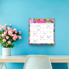 BrownTrout - 2026 Calendrier suspendu carré à spirales mensuel de 18 mois feuille d'autocollants - Bonnie Marcus - 12 po x 12 po-Polyvalence - Parfait pour être accroché au mur ou pour être utilisé sur votre bureau