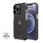 AXS - PROShield Plus etui transparent teste contre les chutes pour Apple iPhone 13 Pro Max, Noir-Fabrique avec un revêtement anti-jaunissement