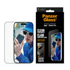 PanzerGlass - Protection d'écran UWF pour iPhone 17 Pro avec Fastfit - Transparent-Garde votre appareil à l'abri de vos tâtonnements, chutes et fissures quotidiens