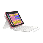 Apple - iPad 11 po, Puce A16, Wi-Fi, 256 Go, Argent-Caméras de Pointe: iPad est doté d’une caméra avant 12MP Center Stage, idéale pour les visioconférences et les selfies. La caméra arrière grand-angle 12 Mpx avec flash True Tone est parfaite pour la numérisation de documents, la photo et la vidéo 4K
