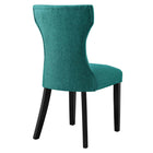 Modway - Silhouette Restauration Fauteuil d’appoint - Sarcelle-Rembourrage fin en polyester