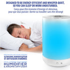 Bell+Howell - Humidificateur à couleur changeante de 1 gal - Blanc-Pas besoin de remplir tous les soirs : l'humidificateur à remplissage supérieur a une grande capacité de 4 L/1 gallon, libérant de l'air frais pendant 24 heures consécutives et fournissant de l'air humide jusqu'à 4 nuits consécutives sans recharge
