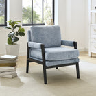 Brassex - Chaise d'appoint 675849 Hugo - bleu-Assise moelleuse