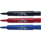 Staples - Marqueurs permanents − Pointe biseautée − Couleurs assorties − Paquet de 12-Encre indélébile qui ne s'effacera pas  