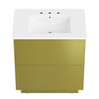 Modway - Quantum 30" Vanette de salle de bain - Or blanc-8