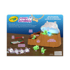 Crayola - Ensemble Mont des luminosaures Scribble Scrubbie-Ensemble de jeu dinos lumineux : comprend UN mont escarpé avec des détails spectaculaires, UN éclairage interactif et une catapulte qui fonctionne, pour encourager le jeu créatif