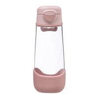 b.box - Bouteille Tritan Sport à Bec - 600ml - Écrasé de Rose (Blush Crush)-Gourde ergonomique de 600ml avec bec pour enfants actifs