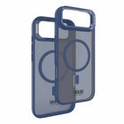 Blu Element - Étui Chromatic Kick MagSafe pour iPhone 17 Air - Marine-Protection supplémentaire de l'appareil photo avec béquille rabattable pour une visualisation en paysage