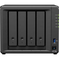 Synology - DS925+ Serveur NAS DiskStation 4 baies - AMD Ryzen V1500B - 4 Go de RAM-Jusqu’à 180 To de stockage brut avec unité d’extension