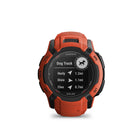 Garmin - Instinct 2X Solaire - Rouge Flamme-Parcourez votre prochain sentier avec des capteurs ABC, notamment un altimètre pour les données d'altitude, un baromètre pour surveiller la météo et une boussole électronique à 3 axes