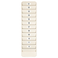 Pyramid Time Systems - Porte-badge d'identification d'employé à 12 poches Pyramid-Maintient les cartes magnétiques, les badges, les pièces d'identité et autres objets bien organisés . installer à côté de l'horloge ou près de l'entrée des employés