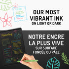 Paper Mate - Stylos InkJoy Bright de Paper Mate, stylos à gel, pointe moyenne (0,7 mm), rétractables, encre blanc vif, 3 unités-3 stylos à l’encre blanche