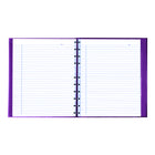 Blueline - Livre de notes MiracleBind à couverture rigide - 11 po L x 9.0625 po H - Raisin - 150 pages-Onglets autocollants