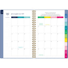 AT-A-GLANCE - Agenda hebdomadaire/mensuel Emily Ley bleu français 2025 - 8 1/2 po H x 5 3/8 po l - Bleu - Bilingue-Un mois sur deux pages comprenant des blocs quotidiens non lignés, une section de tâches lignée, un « conseil de simplicité » pour vous aider à planifier et des onglets pour une navigation facile