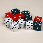 Learning Advantage - Jeu de dés à points rouges, verts et blancs-Les dés de 5/8" peuvent être utilisés pour explorer la résolution de problèmes tels que les concepts numériques, les opérations, les probabilités, les statistiques, la pré-algèbre et plus encore