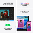 Apple - MacBook Pro 16 po - M5 Pro - CPU 18 cœurs - SSD 1 To - Mémoire 24 Go - Noir infini-Connectez absolument tout - MacBook Pro comprend trois ports Thunderbolt 5, un port de recharge MagSafe 3, une fente pour carte SDXC, un port HDMI, une prise pour écouteurs ainsi que la puce N1 d'Apple pour le Wi-Fi 78 et le Bluetooth 6. Et il prend en charge jusqu'à deux moniteurs externes avec la M5 Pro