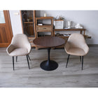 Brassex - Chaise de visite 103874 Oban - ensemble de 2 - beige vintage-Style contemporain