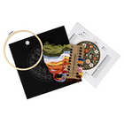 General Supply Goods + Co - Trousse de broderie – 7,87 po x 7,87 po — Fleurs et oiseaux-Niveau intermédiaire pour tous les âges de 10 ans et plus