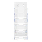 Présentoir DocuHolder - 4 compartiments - transparent - format dépliant (77701)-En plastique transparent durable