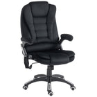 Vinsetto - Fauteuil de bureau exécutif à haut dossier avec massage 6 points par vibrations - noir-6 points de massage par vibrations pour détendre votre corps