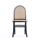 Manhattan Comfort - Paragon 1.0 Lot de 2 chaises de salle à manger style industriel chic, rembourrées, 44,5 cm, noir et gris-Hauteur d’assise : 49 cm avec une capacité de poids de 125 kg