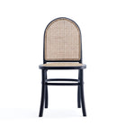 Manhattan Comfort - Paragon 1.0 Lot de 2 chaises de salle à manger style industriel chic, rembourrées, 44,5 cm, noir et gris-Hauteur d’assise : 49 cm avec une capacité de poids de 125 kg