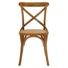 Modway - Gear Fauteuil d’appoint de salle à manger Ensemble de 4 - Noyer-9