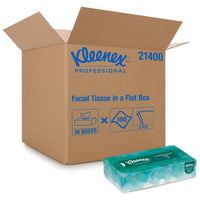 Kleenex - Mouchoirs Professional - 2 épaisseurs - Boîtes de mouchoirs plates pour les entreprises - Blancs - Paquet de 36-100 mouchoirs/boîte, 36 boîtes de mouchoirs Kleenex Professional/caisse, 3 600 mouchoirs/caisse