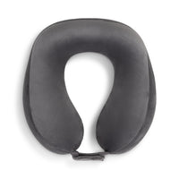 Bugatti - Oreiller de Voyage Ergonomique - Gris-Mousse mémoire, 280 g pour un confort optimal