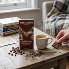 Montezuma’s Happiccino - Barre de chocolat au lait au café et éclats de cacao, 90 g, paquet de 3-Les éclats de cacao ajoutent intensité et croquant.