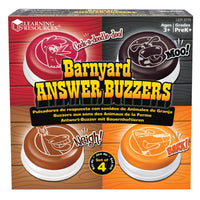 Learning Resources - Barnyard Answer Buzzers -Niveau prématernelle et au-dessus