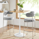 Modway - Lippa 28 po Carré Bois Bar Table, Blanc Naturel-Socle métallique résistant aux éclats