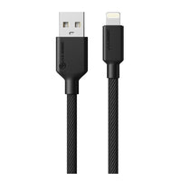 ALOGIC - Câble USB 2.0 USB-A vers Lightning Elements Pro-Flexibilité exceptionnelle .  Se glisse dans les espaces confinés. Bien que l'extérieur de l'Elements Pro soit extrêmement robuste, le tressage renforcé du câble lui confère une grande flexibilité. Glissez-le fermement dans la poche de votre sac ou de votre sac, et orientez-le librement pour l'insérer dans les ports de votre appareil et de votre chargeur.