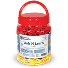 Learning Resources - Link N LearnMD - Contenant de maillons - ensemble de 500-Taille : 1,6 H x 3/4 L po