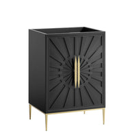 Modway - Awaken 24" Armoire à coiffeuse de salle de bain - Noir-Armoire de toilette moderne pour salle de bain