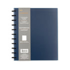 Cambridge - Cahier Poly Disc, bleu marine, grand, 60 feuilles-Couverture en polyéthylène durable de couleur bleu marine avec coins arrondis et épine à reliure Disc. 