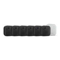 Amazon - Blink Outdoor 4 XR - 6 caméras avec module de synchronisation XR-Blink Sync Module XR est le premier hub système à étendre la portée de vos caméras de sécurité intelligentes sans fil Blink Outdoor 4 (jusqu'à deux) afin que vous puissiez voir facilement ce qui se passe autour de toute votre propriété.