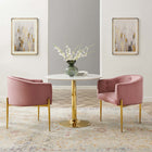 Modway - Savour Touffe Performance Velvet Chaises d’accent Ensemble de 2 - Rose poussiéreuse-Velours de performance résistant aux taches