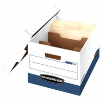 Boîtes de rangement Bankers Box R-Kive DividerBox - paquet de 12 (0083601)-Blanc/Bleu