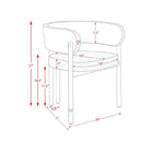 Brassex - Chaise de visite 572834 Bailey - ensemble de 2 - crème-8