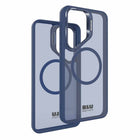 Blu Element - Coque Chromatic Kick Compatible MagSafe Galaxy S25 - Bleu Marine-Protection renforcée pour l’appareil photo