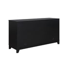 Manhattan Comfort - Buffet bas Sheridan 150 cm style mid-century moderne - Noir-Assemblage à domicile requis Tout le matériel inclus
