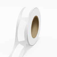 JAM Paper - Étiquettes autocollantes pour fenêtre - goulot de bouteille - 1 3/16 x 3 1/4 - blanc - 250 étiquettes/rouleau-Couleur : Blanc lisse | Faites ressortir votre courrier avec des étiquettes d'adresse d'expédition colourées amovibles.
