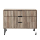 Manhattan Comfort - Dumbo commode moderne 35,19" - gris-Moderne-contemporain avec une touche de glamour - commode pour chambre et salon