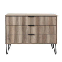 Manhattan Comfort - Dumbo commode moderne 35,19" - gris-Moderne-contemporain avec une touche de glamour - commode pour chambre et salon
